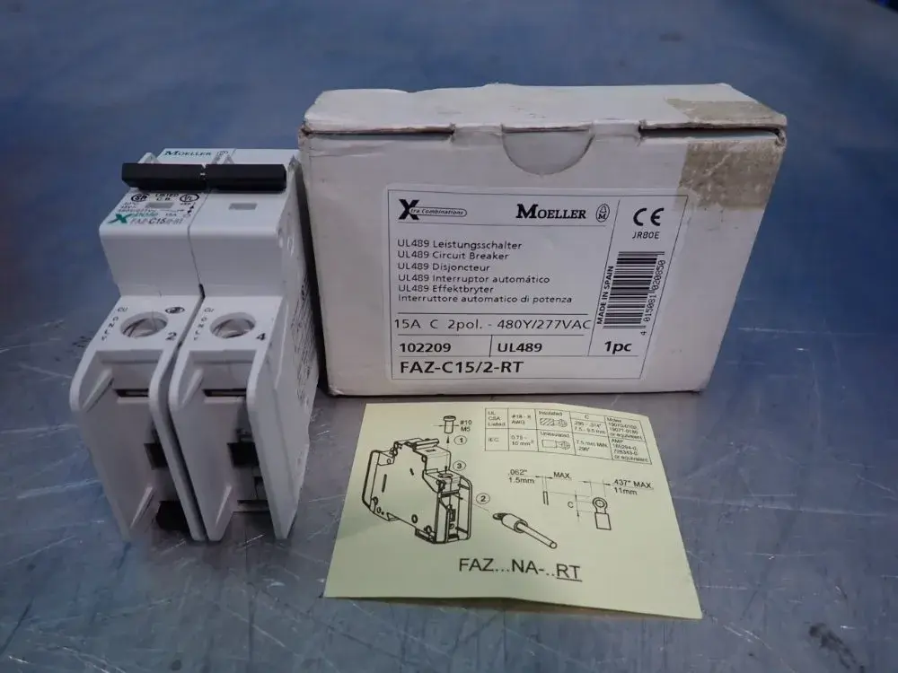 New | in-Stock EATON FAZC15/2RT Circuit Breakers | HGR 24 #731967