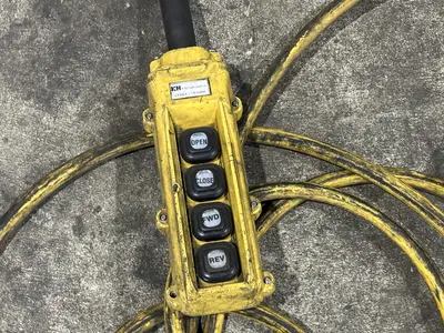 11,000 LBS X 51" SEN FUNG MODEL #UC4A MOTORIZED COIL REEL UNCOILER & COIL CAR: STOCK #23646
