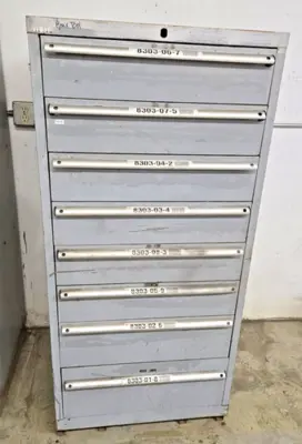 LISTA 8 Drawers Heavy Duty Tool Box Cabinet Storage Parts Organizer