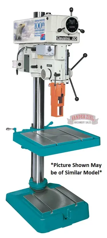 New | in-Stock CLAUSING 2277 Heavy Duty & Sensitive Single Spindle Drills Michigan US | Vander Ziel Machinery Sales #480097