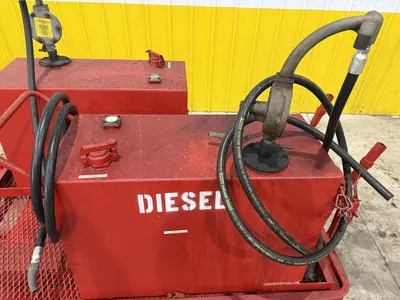 2 TANK DIESEL GAS ROLLING TRANSFER TOW CART: YOBRO #23997