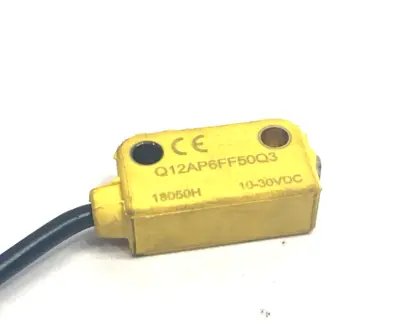 76163, Q12AP6FF50Q3 | Banner Q12AP6FF50Q3 Miniature Photoelectric Sensor 76163 - Used