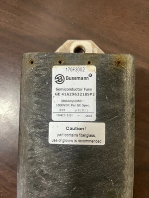Bussman Semiconductor fuse GE 41a296321bsp2 300 amp 1800VDC