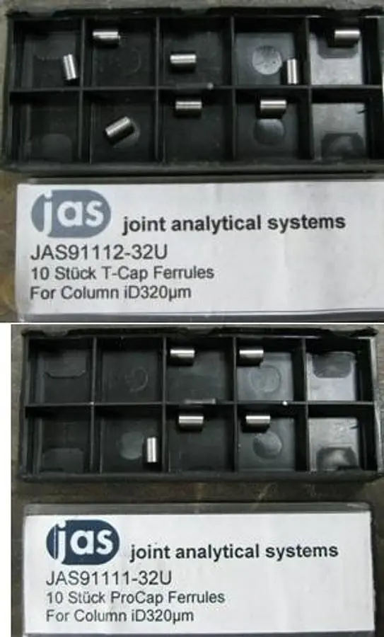 QTY. 13. JAS JOINT ANALYTICAL SYSTEMS FERRULES T-C...