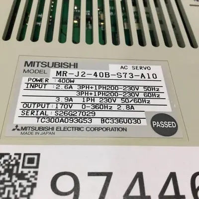 USED MITSUBISHI MR-J2-40B-S73-A10