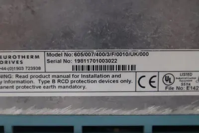 EUROTHERM DRIVES 605/007/400/3/F/0010/UK/000 STOCK 3365A