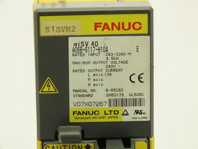 Fanuc A06B-6117-H104 Servo Amplifier Module 4.5KW 283-339VAC aiSV 40