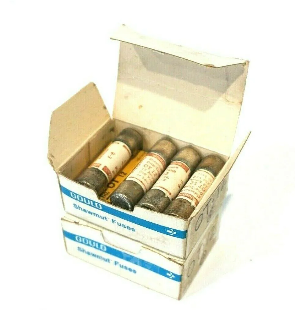 19 NEW GOULD SHAWMUT OT12 FUSES