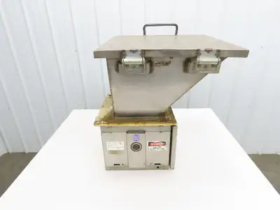 Accu-Rate Volumetric Screw Feeder 1" Auger Stainless Hopper 18x18" 90VDC
