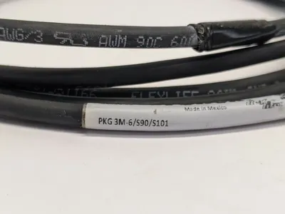 PKG 3M-6/S90/S101,U2515-99 | Turck PKG 3M-6/S90/S101 Flex Life Molded Cordset U2515-99 CUT TO 75" INCHES - Used