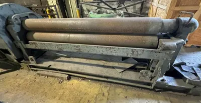 8' X 1/4" WEBB 7L-2 3 ROLL INITIAL PINCH PLATE ROLL. STOCK # 0537426