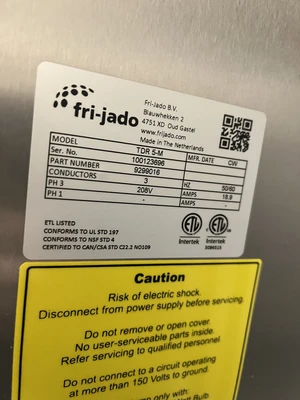 124-0137 Fri-Jado TDR 5-M Rotisserie Oven