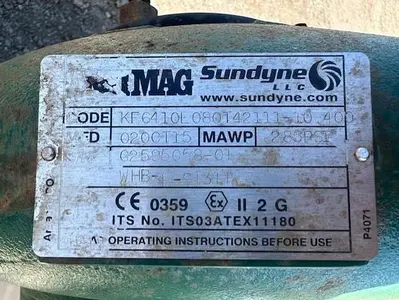USED 2015 SUNDYNE ANSI MAG KF6410L080T42111-10.400