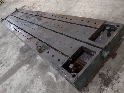 138" X 30" X 6.25" T-SLOTTED LAYOUT PLATE / TABLE: STOCK #23626