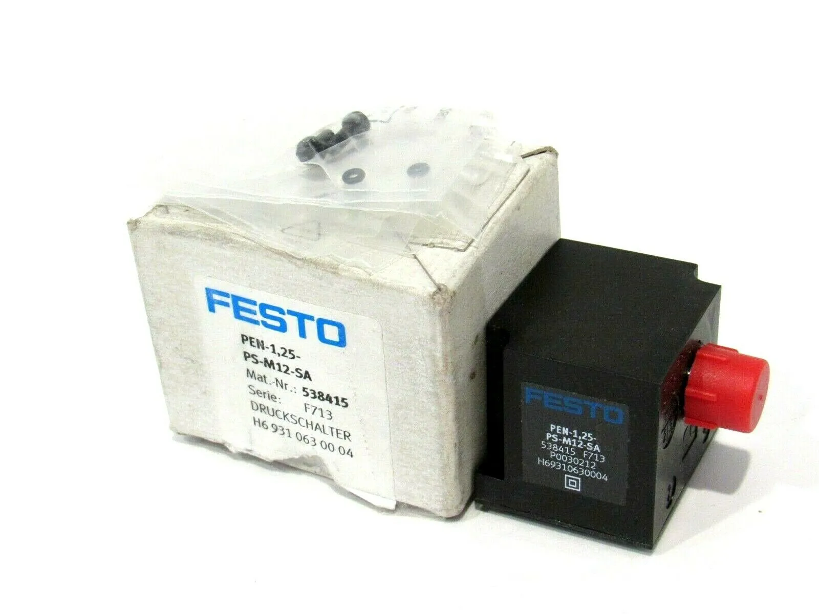 NEW FESTO PEN-1,25-PS-M12-SA PRESSURE SWITCH PEN125PSM12SA