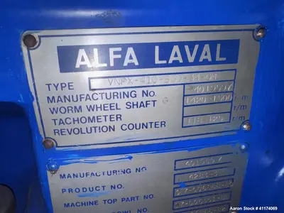 USED ALFA LAVAL VNPX 410-SGD-34-GM