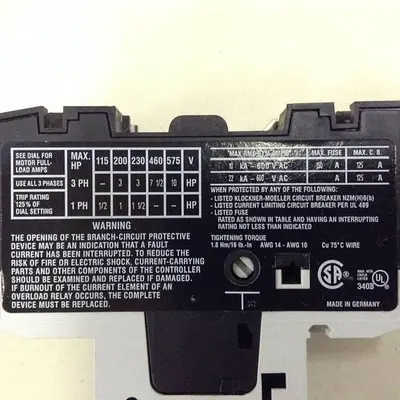 USED MOELLER PKZM0-10