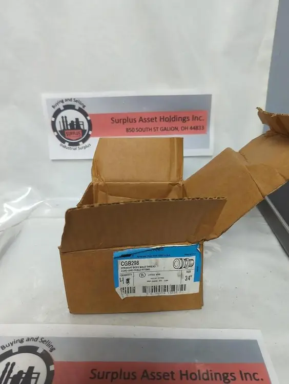 New | in-Stock CROUSE-HINDS CGB298 Miscellaneous Equipment (Electrical & Power) Ohio US | Surplus Asset Holdings #1425087