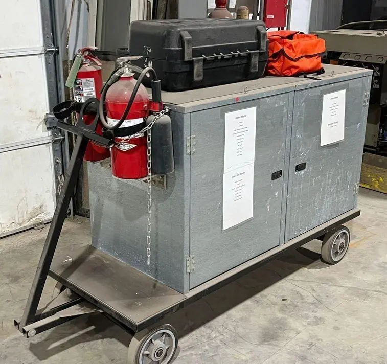 FIRST AID EMERGENCY MOBILE CART: STOCK #18106