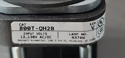 Allen Bradley 800T-QH2B Ser V orange with 800TC-N374/A loc4B17