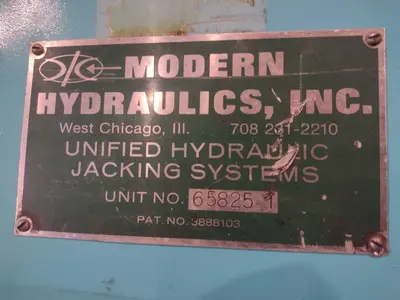 40 TON MODERN HYDRAULICS 4 CYLINDER PORTABLE HYDRAULIC DIE SETTING & SEPARATING SYSTEM: STOCK #23773