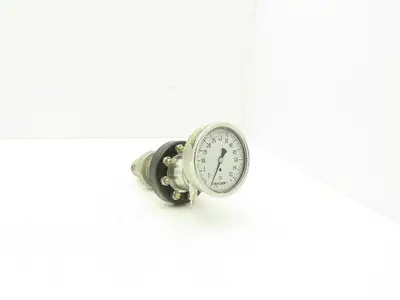 Ashcroft C1215 Type 101 Threaded Diaphragm Seal With 0-60psi Guage 1" NPT