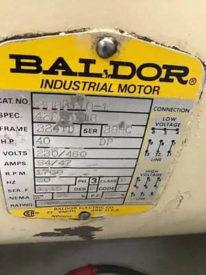 USED BALDOR 3983110-1