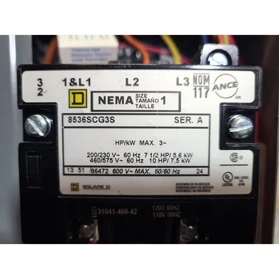 Used Square D 30Amp Fused Safety Switches and Size 00 & 1 Starters [LOT]