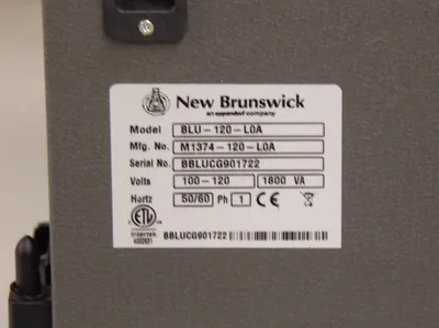 New Brunswick Scientific BLU-120-LAO Other Medical & Lab Equipment | ANACAPA EQUIPMENT BROKERS, INC (8)