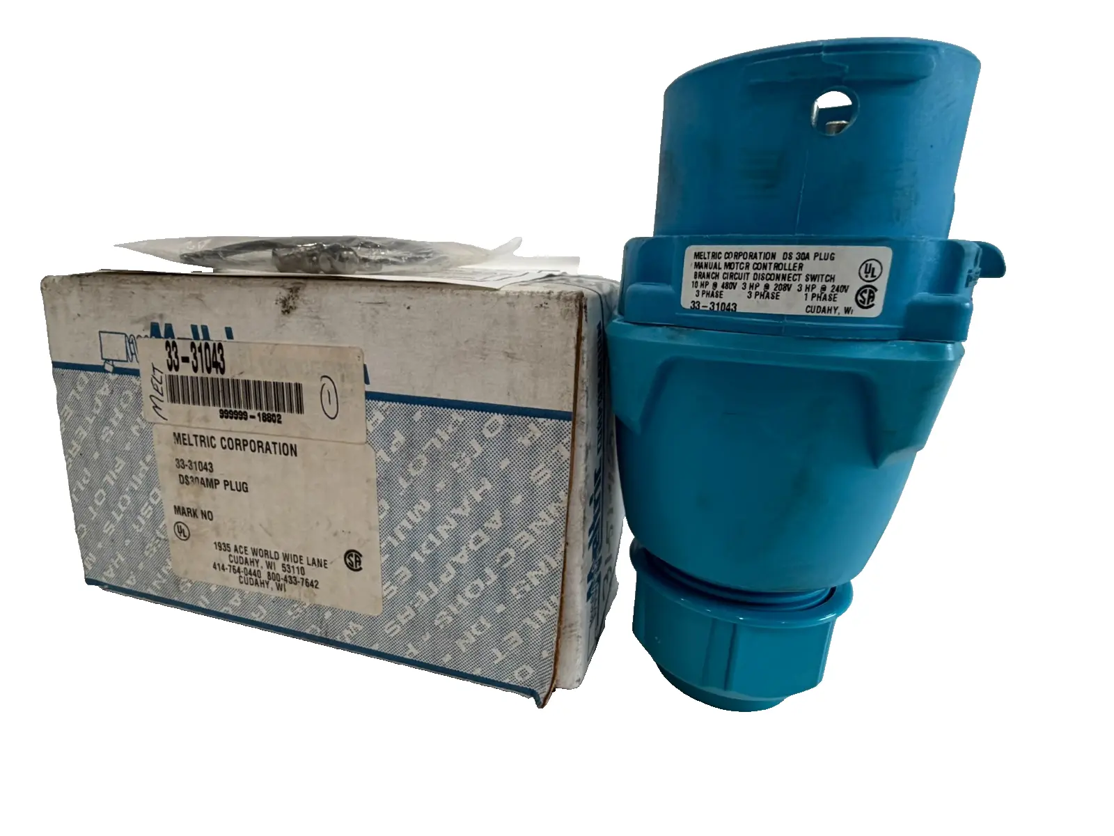 NEW MELTRIC CORP. 33-31043 PLUG CONNECTOR DS 30AMP 3331043