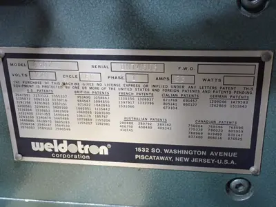 USED WELDOTRON 6302