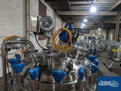 USED Pure-Flo Precision 500 Liter Pure Flo Precision Reactor, AL6XN S/S, 45/125#