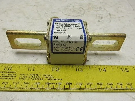 Ferraz Shawmut A070UD30KI160 Protistor 700VAC 160A Fuse
