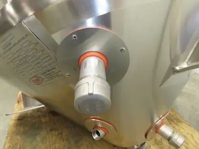 CFR 30 Gallon Cone Insulated Mixing Tank Jacketed 304 Stainless Steel Sanitary