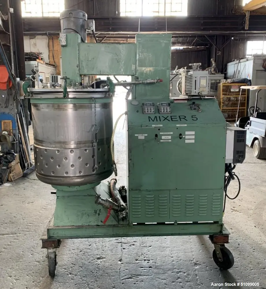 Used Twin Motion 95-Gallon Stainless Steel Vacuum Mixer – Jacketed Kettle