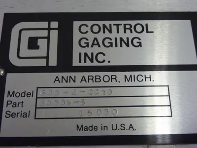 USED CONTROL GAGING 600-2-CC00