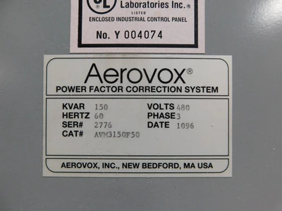 Used Aerovox NA Capacitors Ohio US | Equipment Recovery Corp. #1329722