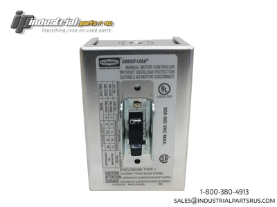Hubbell HBL1379D 3 Pole Disconnect Switch w/ 1 Enclosure 30 amp 600V
