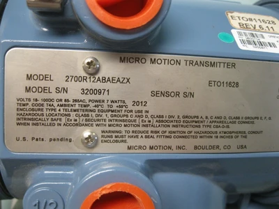 NEW Micro Motion 2700 R12 AB AEAZX