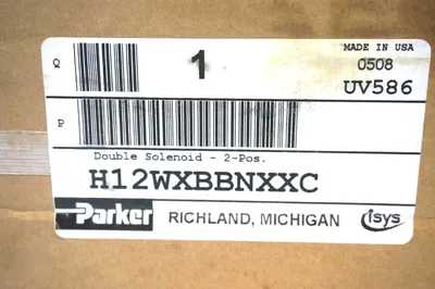 NEW PARKER H12WXBBNXXC DOUBLE SOLENOID VALVE