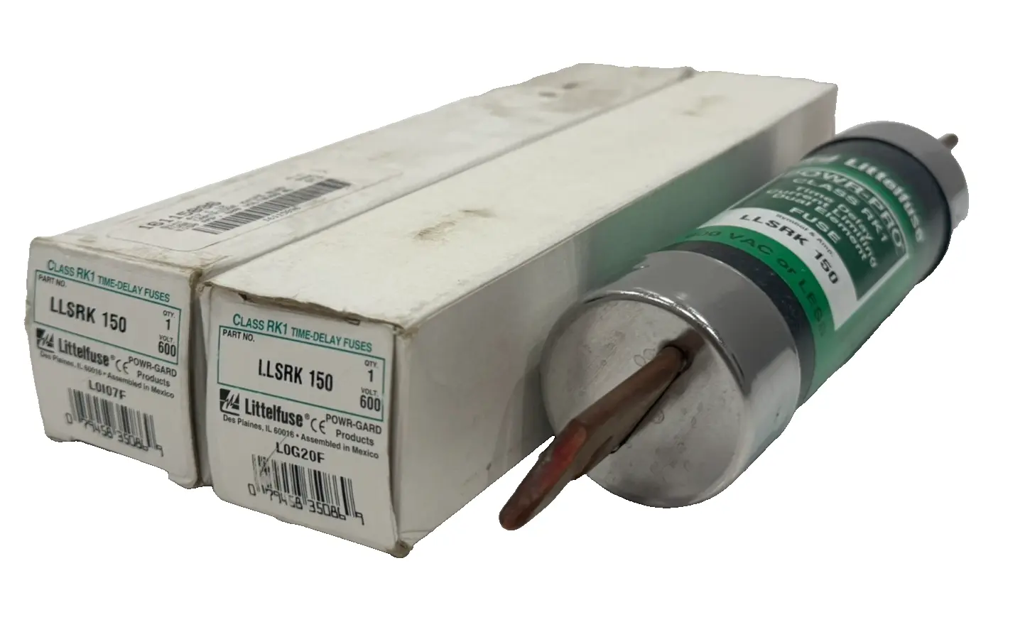 NEW LOT OF 2 LITTELFUSE LLSRK-150 RK1 TIME DELAY FUSES 600VAC LLSRK150
