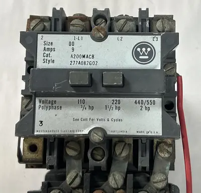 Used WESTINGHOUSE A200MACB Starters Ohio US | Surplus Asset Holdings #1708791