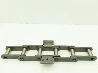 Tsubaki P-5518 Steel Attachment Roller Chain w/Connector Links 4" Pitch