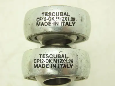 Tescubal 78-8057-5747-9 Cylinder Rod End Swivel 12-1.25mm RH Threads ID Lot of 2