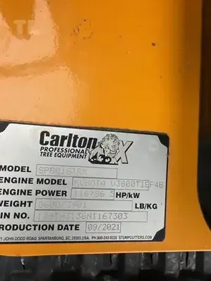 Used CARLTON SP8018TRX Stump Grinders Michigan US | Trustworthy Equipment #1403402