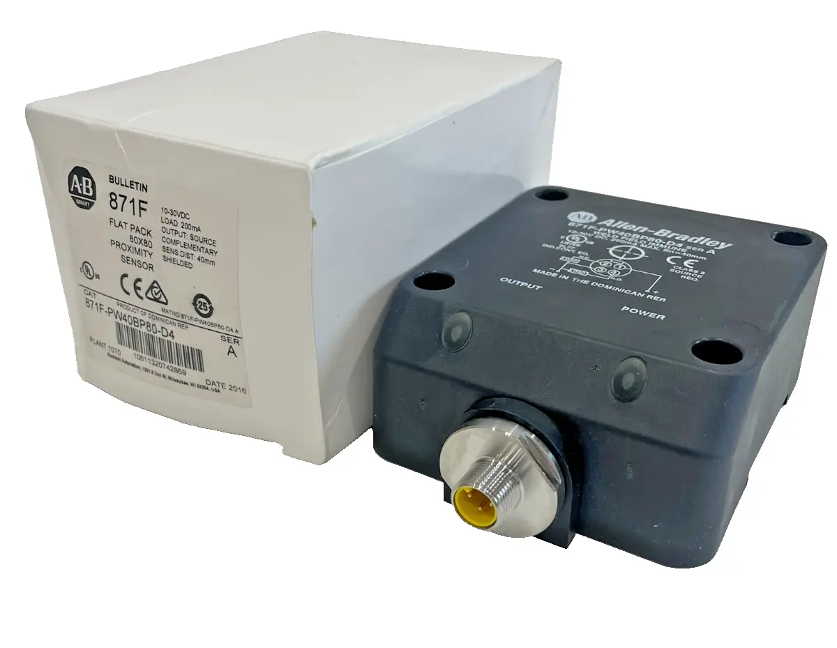 ALLEN BRADLEY 871F-PW40BP80-D4 PROXIMITY SENSOR SER. A 871FPW40BP80D4 NEW, SURP