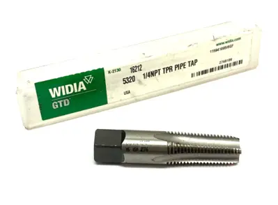 16212 | Widia GTD  Taper Pipe Tap 1/4"-18 NPT 4-Flutes 5320 - New Other