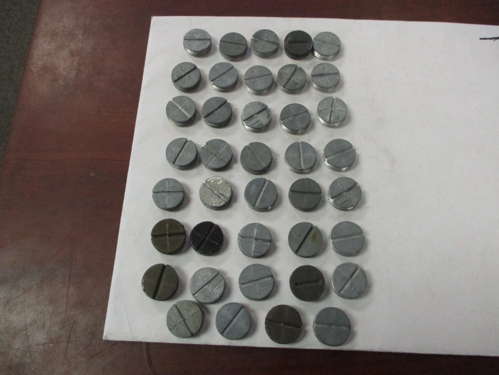 Used Misc. Fitting Slotted Metric Threaded Plugs (QTY 39)