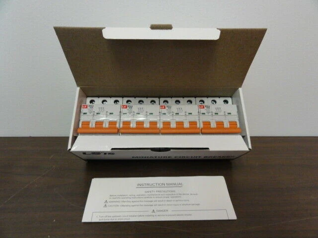 NEW Case of 4 LSis BKN-b D40A Miniature Circuit Breakers, 240VAC, Type D 3-Pole