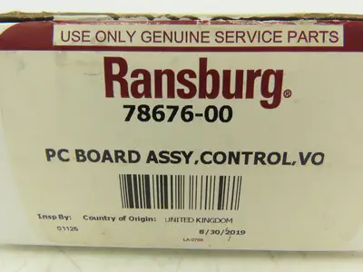 Ransburg 78676-00 Voltage Controller Circuit Board Assy